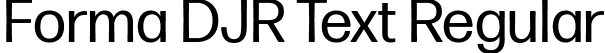 Forma DJR Text Regular font | FormaDJRText-Regular-Testing.ttf