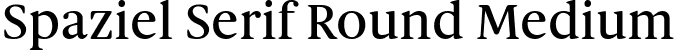 Spaziel Serif Round Medium font | spazielserifround.ttf