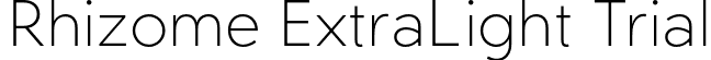 Rhizome ExtraLight Trial font | Rhizome-ExtraLightTrial.otf