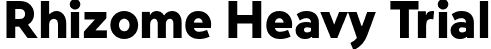 Rhizome Heavy Trial font | Rhizome-HeavyTrial.otf