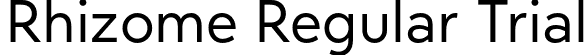 Rhizome Regular Trial font | Rhizome-RegularTrial.otf