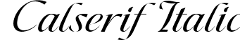 Calserif Italic font | Calserif Italic 1.ttf