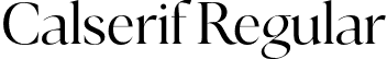 Calserif Regular font | Calserif.otf