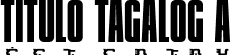 Titulo Tagalog A font | TituloTagalog_A.otf