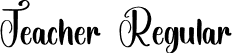 Teacher Regular font | Teacher.otf