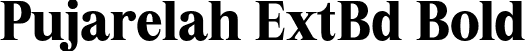 Pujarelah ExtBd Bold font | Pujarelah-ExtraBold.otf