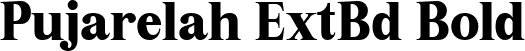 Pujarelah ExtBd Bold font | Pujarelah-ExtraBold.ttf