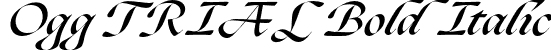 Ogg TRIAL Bold Italic font | Ogg-BoldItalic.otf