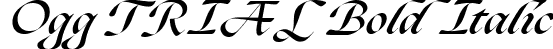 Ogg TRIAL Bold Italic font | Ogg-BoldItalic.ttf