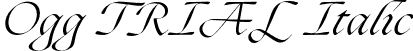 Ogg TRIAL Italic font | Ogg-RegularItalic.otf