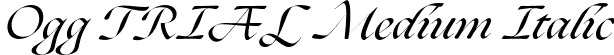 Ogg TRIAL Medium Italic font | Ogg-MediumItalic.otf