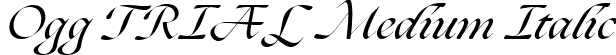 Ogg TRIAL Medium Italic font | Ogg-MediumItalic.ttf