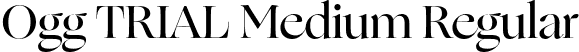 Ogg TRIAL Medium Regular font | Ogg-Medium.otf