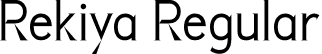 Rekiya Regular font | Rekiya.otf