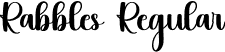 Rabbles Regular font | Rabbles.otf