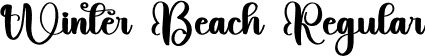 Winter Beach Regular font | Winter-Beach.otf