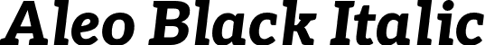 Aleo Black Italic font | Aleo-BlackItalic.otf