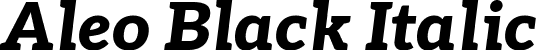 Aleo Black Italic font | Aleo-BlackItalic.ttf