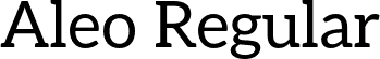 Aleo Regular font | Aleo-Regular.otf