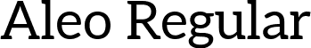 Aleo Regular font | Aleo-Regular.ttf