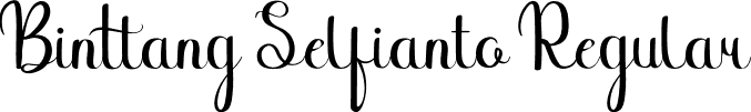 Binttang Selfianto Regular font | Binttang Selfianto.otf