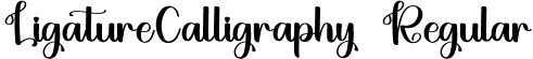 LigatureCalligraphy Regular font | Ligature-of-Calligraphy.otf