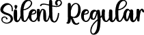 Silent Regular font | Silent.otf