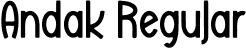 Andak Regular font | Andak.otf