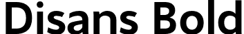 Disans Bold font | disans-bold.otf