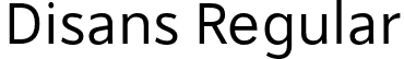 Disans Regular font | disans-regular.otf