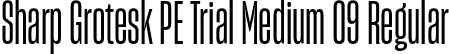 Sharp Grotesk PE Trial Medium 09 Regular font | SharpGroteskPETrialMedium-09.otf