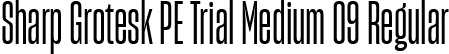 Sharp Grotesk PE Trial Medium 09 Regular font | SharpGroteskPETrialMedium-09.ttf