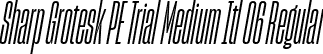 Sharp Grotesk PE Trial Medium Itl 06 Regular font | SharpGroteskPETrialMediumItl-06.otf