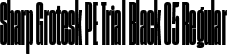 Sharp Grotesk PE Trial Black 05 Regular font | SharpGroteskPETrialBlack-05.otf
