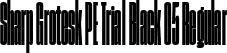 Sharp Grotesk PE Trial Black 05 Regular font | SharpGroteskPETrialBlack-05.ttf