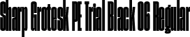 Sharp Grotesk PE Trial Black 06 Regular font | SharpGroteskPETrialBlack-06.ttf