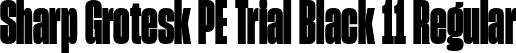 Sharp Grotesk PE Trial Black 11 Regular font | SharpGroteskPETrialBlack-11.ttf