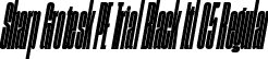 Sharp Grotesk PE Trial Black Itl 05 Regular font | SharpGroteskPETrialBlackItl-05.otf