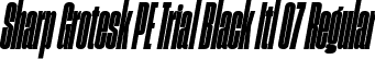 Sharp Grotesk PE Trial Black Itl 07 Regular font | SharpGroteskPETrialBlackItl-07.ttf