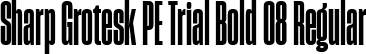 Sharp Grotesk PE Trial Bold 08 Regular font | SharpGroteskPETrialBold-08.ttf