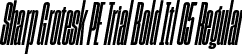 Sharp Grotesk PE Trial Bold Itl 05 Regular font | SharpGroteskPETrialBoldItl-05.otf