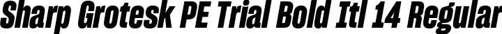 Sharp Grotesk PE Trial Bold Itl 14 Regular font | SharpGroteskPETrialBoldItl-14.otf