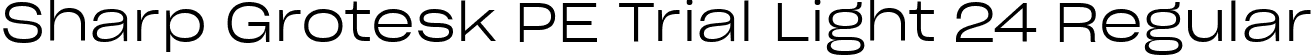 Sharp Grotesk PE Trial Light 24 Regular font | SharpGroteskPETrialLight-24.ttf