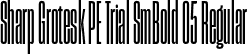 Sharp Grotesk PE Trial SmBold 05 Regular font | SharpGroteskPETrialSmBold-05.otf