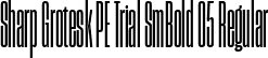 Sharp Grotesk PE Trial SmBold 05 Regular font | SharpGroteskPETrialSmBold-05.ttf