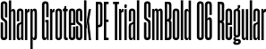 Sharp Grotesk PE Trial SmBold 06 Regular font | SharpGroteskPETrialSmBold-06.otf