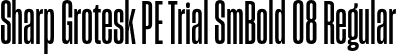 Sharp Grotesk PE Trial SmBold 08 Regular font | SharpGroteskPETrialSmBold-08.otf