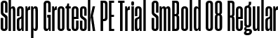 Sharp Grotesk PE Trial SmBold 08 Regular font | SharpGroteskPETrialSmBold-08.ttf