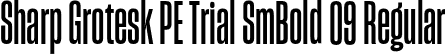 Sharp Grotesk PE Trial SmBold 09 Regular font | SharpGroteskPETrialSmBold-09.otf