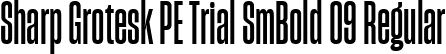 Sharp Grotesk PE Trial SmBold 09 Regular font | SharpGroteskPETrialSmBold-09.ttf